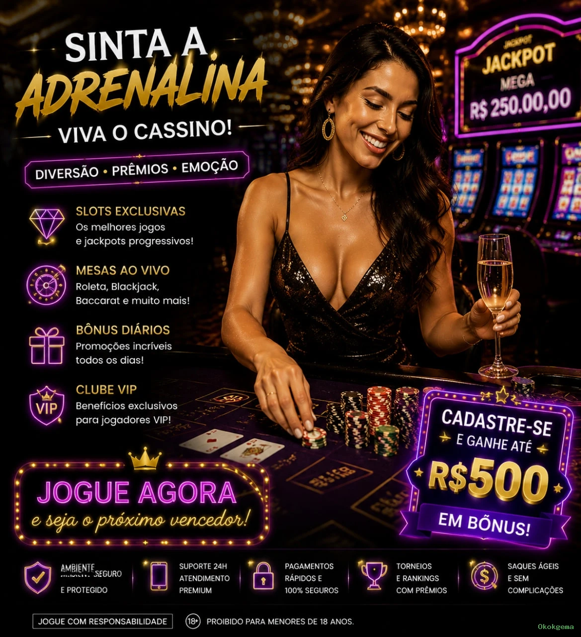 Métodos de pagamento aceitos na Okokgema